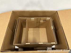 Lot Of 2 Empty Boxes And Empty Various Sized Crates For Storage