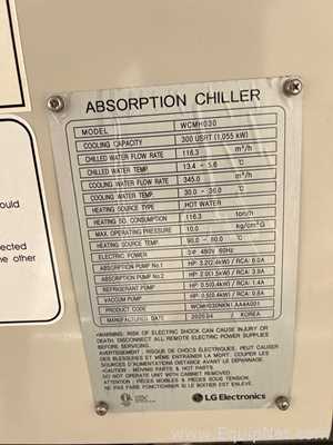 LG Electronics WCMH030 Chiller