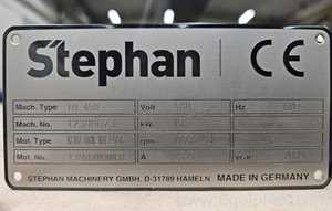 Trocador de Calor/Condensador Stephan Machinery GmbH TD 450. Sem Uso