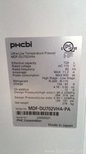 Congelador PHCBI MDF-DU702VHA-PA