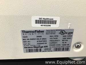Thermo Fisher Scientific Heraeus Megafuge 40R Refrigerated Centrifuge