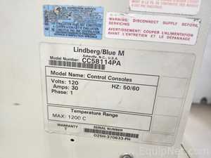 Lindberg and BlueM HTF55322A Split Hinge Tube Furnace with Control Console