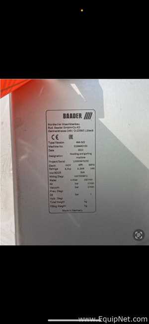 Equipamento para Alimentos Baader Group BAADER 444-502 Heading & Gutting Machine – BRAND NEW / UNUSED. Sem Uso