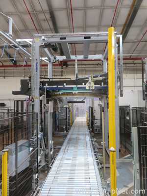 Robopac Genesis Futura HS High-Speed Automatic Stretch Wrapper With Wrapping Machine- Packing Area