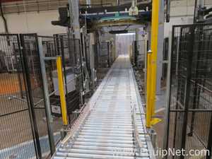 Robopac Genesis Futura HS High-Speed Automatic Stretch Wrapper With Wrapping Machine- Packing Area