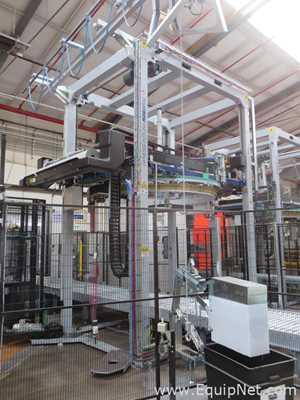 Robopac Genesis Futura HS High-Speed Automatic Stretch Wrapper With Wrapping Machine- Packing Area