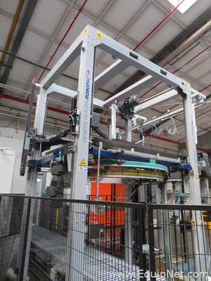 Robopac Genesis Futura HS High-Speed Automatic Stretch Wrapper With Wrapping Machine- Packing Area
