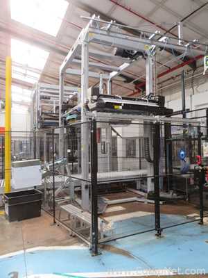 Robopac Genesis Futura HS High-Speed Automatic Stretch Wrapper With Wrapping Machine- Packing Area