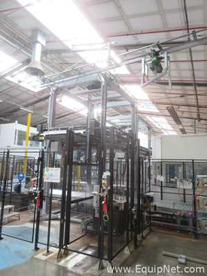 Robopac Genesis Futura HS High-Speed Automatic Stretch Wrapper With Wrapping Machine- Packing Area