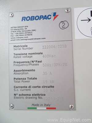Robopac Genesis Futura HS High-Speed Automatic Stretch Wrapper With Wrapping Machine- Packing Area
