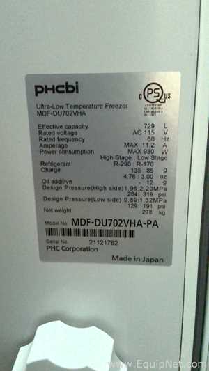 Congelador PHCBI MDF-DU702VHA-PA