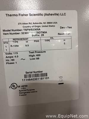 Unidade de Refrigeração Thermo Scientific TSFMS2305A