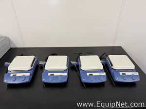 Lot of 4 IKA C-MAG HS 7 Hot Plate Stirrer with ETS-D5 Temperature Controller