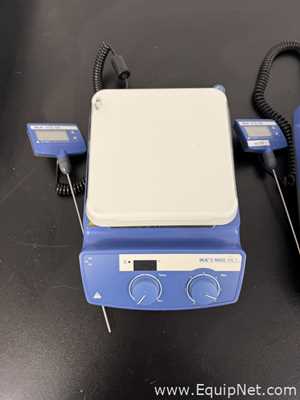 Lot of 4 IKA C-MAG HS 7 Hot Plate Stirrer with ETS-D5 Temperature Controller