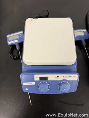 Lot of 4 IKA C-MAG HS 7 Hot Plate Stirrer with ETS-D5 Temperature Controller