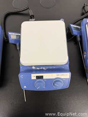 Lot of 4 IKA C-MAG HS 7 Hot Plate Stirrer with ETS-D5 Temperature Controller