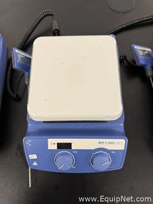 Lot of 4 IKA C-MAG HS 7 Hot Plate Stirrer with ETS-D5 Temperature Controller