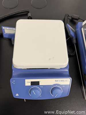 Lot of 4 IKA C-MAG HS 7 Hot Plate Stirrer with ETS-D5 Temperature Controller