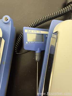 Lot of 4 IKA C-MAG HS 7 Hot Plate Stirrer with ETS-D5 Temperature Controller