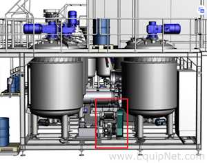 NETZSCH Industrial Premix Extension Skid 1-2 - Two 4,000 L Agitator Tanks, Maxshear Mixer and Pump