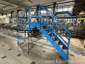 Step Ladder with Crossover for Conveyor Belt - Line 1
