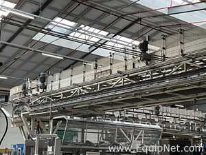 Sipac and Anduze Overhead Conveyor Belt from Spiral Elevator to Palletiser - Line 1