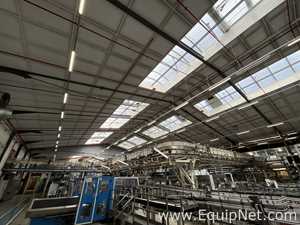Sipac and Anduze Overhead Conveyor Belt from Spiral Elevator to Palletiser - Line 1