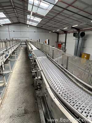 Sipac and Anduze Overhead Conveyor Belt from Spiral Elevator to Palletiser - Line 1