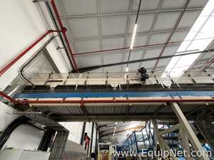 Sipac and Anduze Overhead Conveyor Belt from Spiral Elevator to Palletiser - Line 1