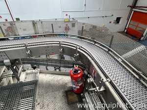 Sipac and Anduze Overhead Conveyor Belt from Spiral Elevator to Palletiser - Line 1