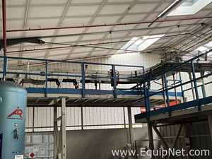 Sipac and Anduze Overhead Conveyor Belt from Spiral Elevator to Palletiser - Line 1