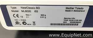 Mettler Toledo ML802E NewClassic SG Balance