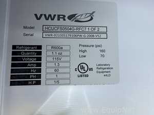 Lot of 2 VWR Undercounter Refrigerators