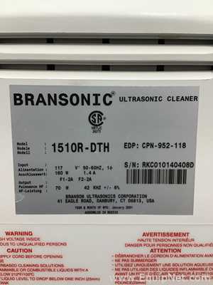 Limpiador Ultrasónico Bransonic 1510R-DTH