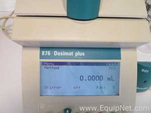 Metrohm 876 Dosimat Plus with 801 Stirrer