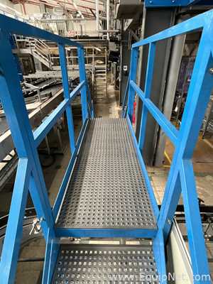 Step Ladder with Crossover for Conveyor Belt - Line 3
