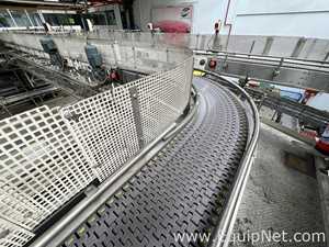 Anduze Overhead Conveyor Belt from Tray Packer to Palletiser - Line 3