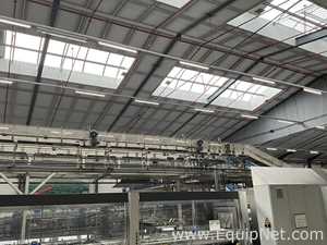 Anduze Overhead Conveyor Belt from Tray Packer to Palletiser - Line 3