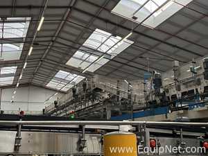 Anduze Overhead Conveyor Belt from Tray Packer to Palletiser - Line 3