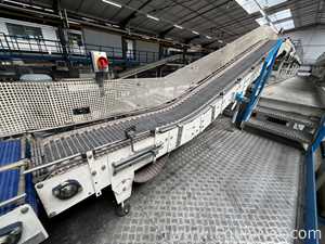 Anduze Overhead Conveyor Belt from Tray Packer to Palletiser - Line 3