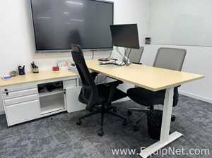 Lot of Electric Adjustable Desk and Other Furniture Lot 836
