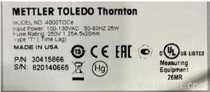 Mettler Toledo Thornton 4000TOCe TOC Sensor with M300 Transmitter | SCRAP