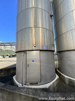 Tanque aço inox Chaudronnerie Tuyauterie .  37000 Litros