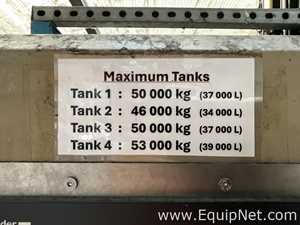 Tanque aço inox Chaudronnerie Tuyauterie .  34000 Litros