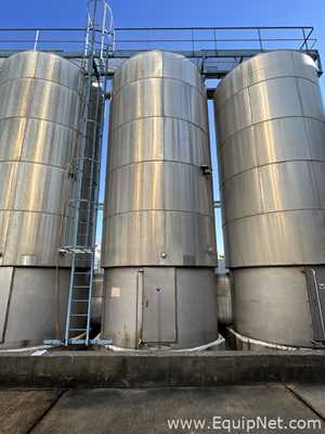 Tanque aço inox Chaudronnerie Tuyauterie .  37000 Litros