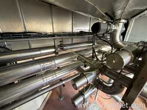 Tanque aço inox Chaudronnerie Tuyauterie .  37000 Litros
