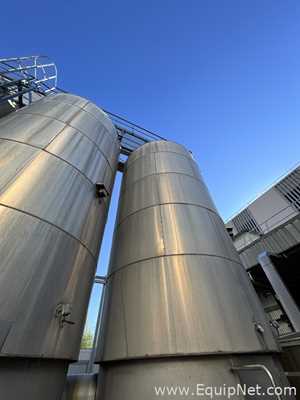 Chaudronnerie Tuyauterie 39000 Litre Vertical Stainless Steel Storage Tank - T4