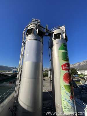 Silo aço inox Chalvignac Industries .  150 Toneladas