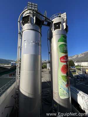 Silo aço inox Chalvignac Industries .  150 Toneladas