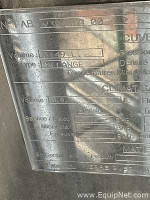 Recipiente de Mistura aço inox Pierre Guerin Melange.  3149 Litros